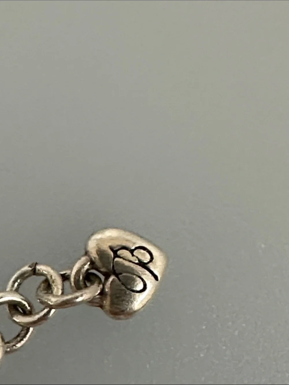 Brighton Silver 'Mom' Engraved Heart Bracelet
